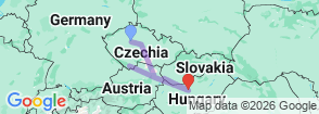Taste of Central Europe: Prague, Vienna & Budapest Food & Cooking Tour Map