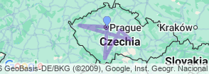7 Day Bohemia UNESCO Heritage Tour: Prague, Cesky Krumlov & Czech Countryside Map