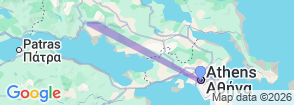 One Day Trip to Delphi from Athens Map