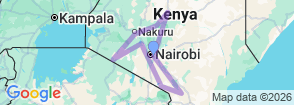 12 Days Nairobi- Samburu- Ol Pejeta- Nakuru- Masai Mara- Naivasha- Amboseli and Tsavo Experience Map