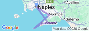 Naples, Capri and Amalfi Coast 5 Day Tour Packages Map