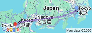 Japan Tour (Tokyo - Kyoto - Osaka) 8D7N Map