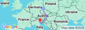 Central Europe & Italy Discovery: 5 Countries in 9 Days Map
