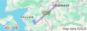 Daily Manyas Bird of Paradise Tour from Pergamon Map