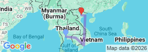 Beyond Borders : Bangkok - Angkor Wat - Vietnam (13D12N) Map