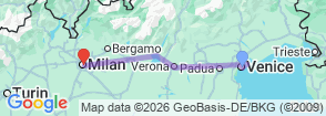 Northern Italy Signature Journey: Venice, Verona, Lake Garda and Milan Map