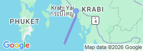 Krabi : Phi Phi Island, Maya Bay, Bamboo Island by Speedboat Map