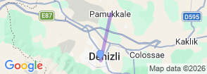 Daily Aphrodisias Tour from Denizli Map