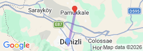Daily Pamukkale & Laodicea Tour from Denizli Map