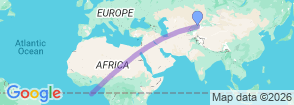 5-Day Romantic Getaway in Kyrgyzstan Map