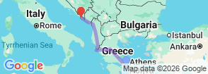 12 Days Tour | Greece – Albania – Montenegro – Croatia Map