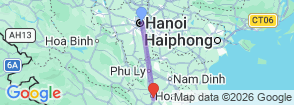 ITA Travel - Vietnam Optional Tour - 2 day tour Ninh Binh - Trekking Cuc Phuong National Park Map