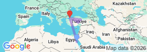 12 Days Egypt & Turkey Total Solar Eclipse Tour 2027 – Luxor, Istanbul, Cappadocia & Tokat Experience Map