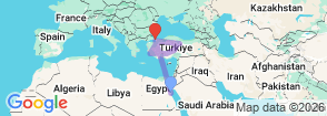 15 Days Egypt & Turkey Total Solar Eclipse Tour 2027: From the Red Sea to the Heart of Anatolia Map