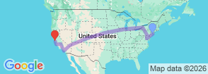 Ultimate USA East & West Coast Luxury Coach Tour 13 Days 12 Nights | Guaranteed Departures Map