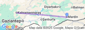 Daily Kahramanmaras City Tour from Mardin Map