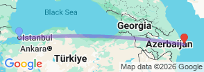 5 Days Istanbul & Baku Tour Package for Indian Travellers Map