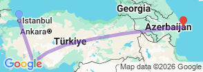10 Days Turkey & Azerbaijan Tour Package for Indian Travellers Map