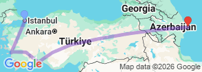 12 Days Grand Turkey & Azerbaijan Tour Package for Indian Travellers Map