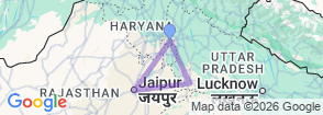 Best Delhi Agra Jaipur Tour Package | 3 Nights 4 Days Trip Map