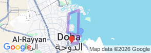 Private Doha Shore Excursion | Half-Day City Tour Map