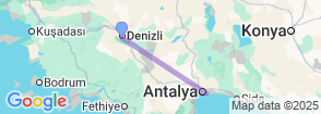 2 Days Antalya City Tour from Denizli Map