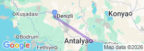 2 Days Antalya City Tour from Denizli or Pamukkale Map