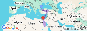 18 Days Turkey and Egypt Total Solar Eclipse 2027: Anatolian Wonders, Luxury Nile Cruise & Pyramids Grand Journey Map