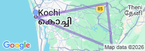 Kerala, Kochi to Periyar Experience Map