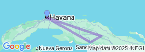 8 Days Cuba Uncovered Comfort Tour Map