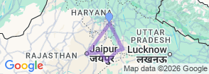 India's Golden Triangle Tour with Village Walk Map