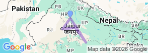 Golden Triangle with Khajuraho Map