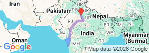Golden Triangle with Mumbai Tour Map