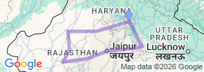 11 Days Rajasthan Trip Map