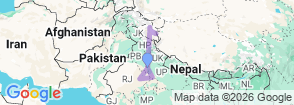 Golden Triangle Tour with Leh Map