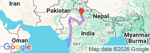 Rajasthan Heritage & Ranthambore Tiger Safari Tour Map