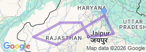 Classic Rajasthan Tour Map