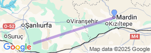 6 Days Mardin City & Harran Tour Map
