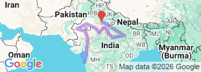 North India Exclusive Tour Map