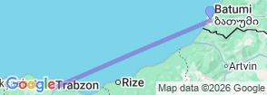 Daily Trabzon Tour from Batumi Map
