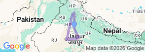 India Heritage & Himalayan Trails By G Experiences Map