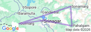 Kashmir Panorama Trails By G Experiences Map