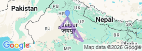 Golden Triangle with Khajuraho Temples Trail By G Experiences Map
