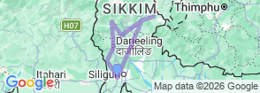 Sikkim to Darjeeling Himalayan Trails By G Experiences Map