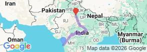 Central India Wildlife & Heritage Trail By G Experiences Map