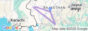 6 Day Royal Rajasthan Heritage Tour By Car With Driver Map
