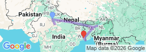 Eastern India with Taj and Wildlife Safari Trails By G Experiences Map