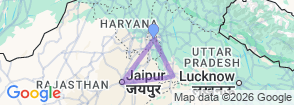 Golden Triangle Trails with Luxury Hotels By G Experiences Map