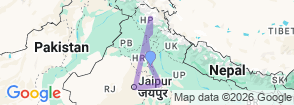 Golden Triangle & Himachal Trails By G Experiences Map