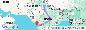 Bandhavgarh, Kanha, Pench & Taj Trails By G Experiences Map